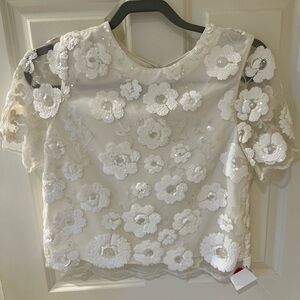 NWT Milly sequin top, size XS